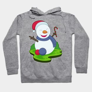 Snowman Christmas Candy cane Hoodie